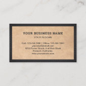 クラフト素朴手利人修理ツール電気技師 名刺 (裏面)