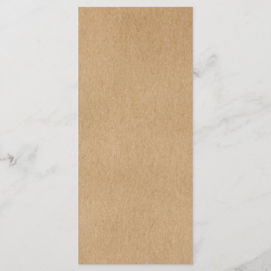 クラフト素朴秋秋フローラ結婚ズ メニュー (裏面)