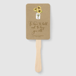 クラフト素朴紙ヒマワリの花メイスンジャー結婚ズ ハンドファン