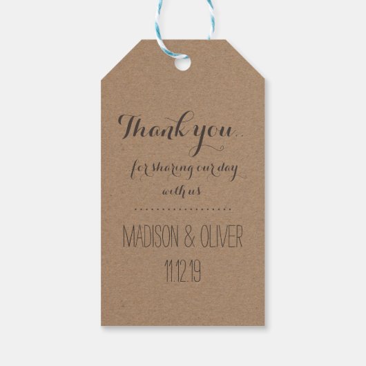 クラフト素朴紙メイスンジャーハートズ ギフトタグ (裏面)