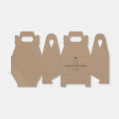 クラフト素朴紙メイスンジャーハートズ フェイバーボックス (折り畳みなし)