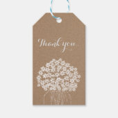 クラフト素朴紙メイスンジャーフローラズ ギフトタグ (正面)