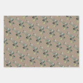 クラフト素朴紙ユーカリプトゥススリグ ラッピングペーパーシート (正面2)