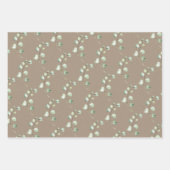 クラフト素朴紙ユーカリプトゥススリグ ラッピングペーパーシート (正面)