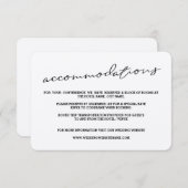 クラフト素朴紙宿泊カード エンクロージャーカード (正面/裏面)