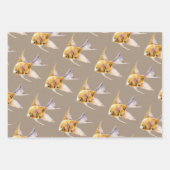 クラフト素朴紙水彩水槽3 ラッピングペーパーシート (正面2)