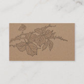 クラフト素朴紙紅葉結婚のインサート エンクロージャーカード (裏面)