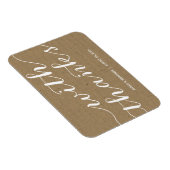 クラフト素朴紙結婚式の引き出物 マグネット (右側)