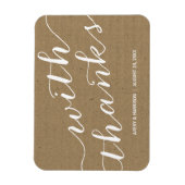 クラフト素朴紙結婚式の引き出物 マグネット (縦)