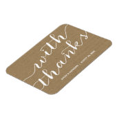 クラフト素朴紙結婚式の引き出物 マグネット (左側)