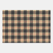 クラフト素朴紙 |クリスマスプレッドディアアントラー ラッピングペーパーシート (正面)