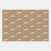 クラフト素朴金ゴールドエレガントトナディアスタグ ラッピングペーパーシート (正面3)