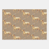 クラフト素朴金ゴールドエレガントトナディアスタグ ラッピングペーパーシート (正面2)