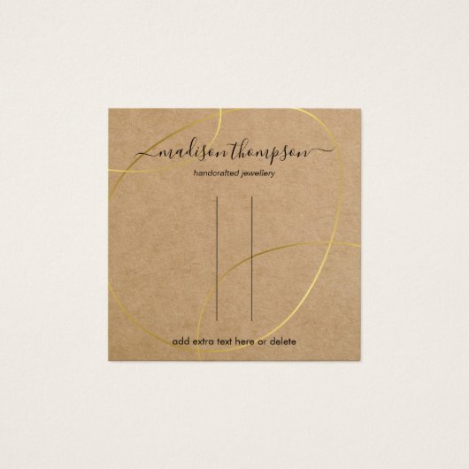 クラフト素朴金ゴールドクリップ表示 (正面)