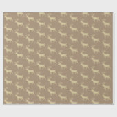 クラフト素朴金ゴールドスタッグトナデラッピング紙 ラッピングペーパー (フラット)