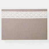 クラフト素朴&ヴィンテージホワイトレース結婚ズ ゲストブック (裏面)