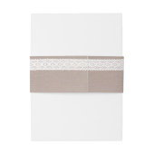 クラフト素朴&ヴィンテージホワイトレース結婚ズ 招待状ベリーバンド (裏面例)