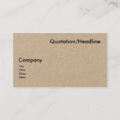 クラフト素朴 – 天秤座〔占星術の〕十二宮図標識 名刺 (裏面)