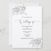 クラフト結婚式招待状シ素朴ック 招待状 (正面)