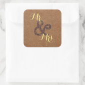 クラフト結婚秋の夫妻のパーティー スクエアシール (バッグ)