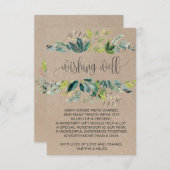 クラフト結婚葉の願い井戸 エンクロージャーカード (正面/裏面)