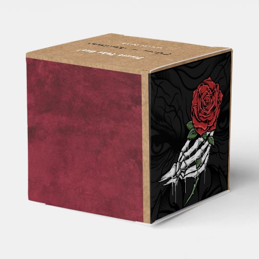 クラフト絵を描スカル顔バラゴシック結婚ズ フェイバーボックス (裏面サイド)