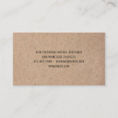 クラフト美しいヘアスタジオプロフェッショナルアーティスト 名刺 (裏面)