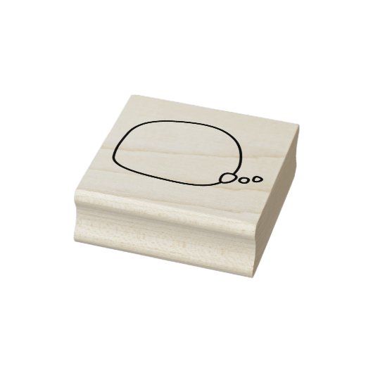 クラフト考えバブルまたはバルーン – 右尾 ラバースタンプ (スタンプ)