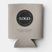 クラフト自然カスタムビジネス会社ロゴ文字 缶クーラー (正面)