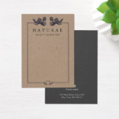 クラフト自然パイン素朴コーンのイヤリング表示 (デスク)