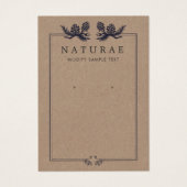 クラフト自然パイン素朴コーンのイヤリング表示 (正面)