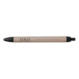 クラフト自然会社ロゴビジネスカスタムシンプル 黒ボールペン