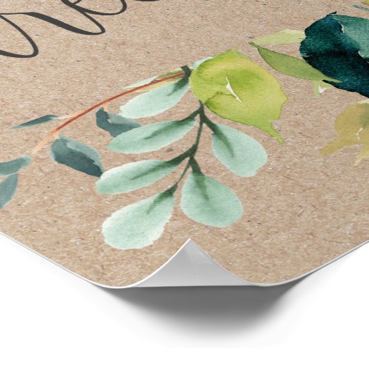 クラフト葉が自分をトリートアップデザートバー ポスター (角)