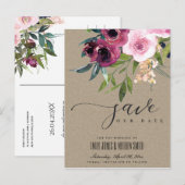 クラフト赤面ブルゴーニュフローラバンチセーブ 案内ポストカード (正面/裏面)