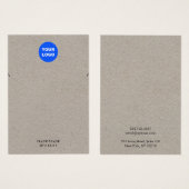 クラフト追加ロゴネックレスブレスレット表示カード (正面&裏面)