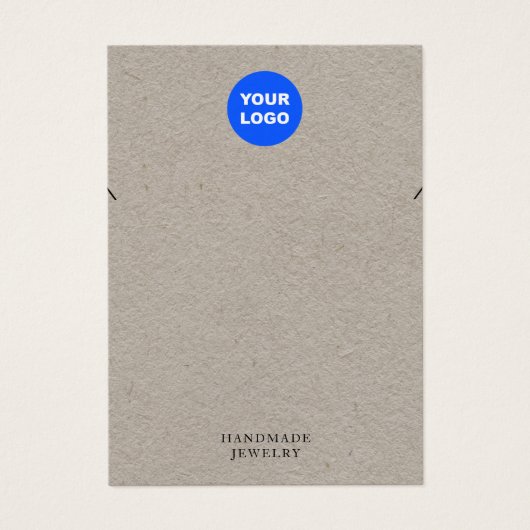 クラフト追加ロゴネックレスブレスレット表示カード (正面)