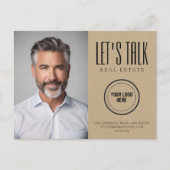 クラフト連絡紙インフォフォト実在エテート ポストカード (正面)