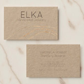 クラフト金ゴールドドットデザイナー名刺 名刺