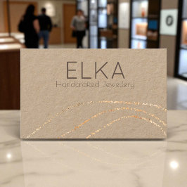 クラフト金ゴールドドットデザイナー名刺 名刺