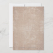 クラフト金ゴールドレーエレガントス素朴な田舎結婚式 招待状 (裏面)