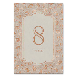 クラフト金ゴールドレース素朴な田舎のウェディングテーブルカード テーブルナンバー