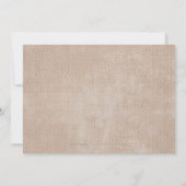 クラフト金ゴールドレース素朴な結婚式の日付を保存 セーブザデート (裏面)