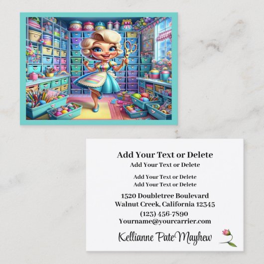 クラフト魅力的シリーズ 名刺 (正面/裏面)