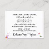 クラフト魅力的シリーズ 名刺 (裏面)