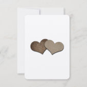 クラフト2素朴ハートメイスンジャウェディングRSVP 出欠カード (裏面)