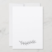 クラフト ふたりだけの結婚式のお知らせカード | 私たちだけで結婚しました 招待状 (裏面)