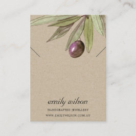 クラフト·オ素朴リーブ動物のネックレス·ブレスレット·ディスプレイ 名刺