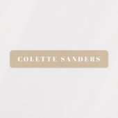 クラフト&クラックボードテクスチャード中性水防 ラベル (デザイン1)