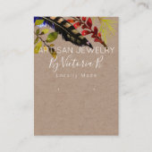 クラフト&グリーンリー手作りジュエリーイヤリングディスプレイ 名刺 (正面)