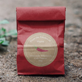 クラフト&チ素朴リピーパーラベルステッカー ラウンドシール